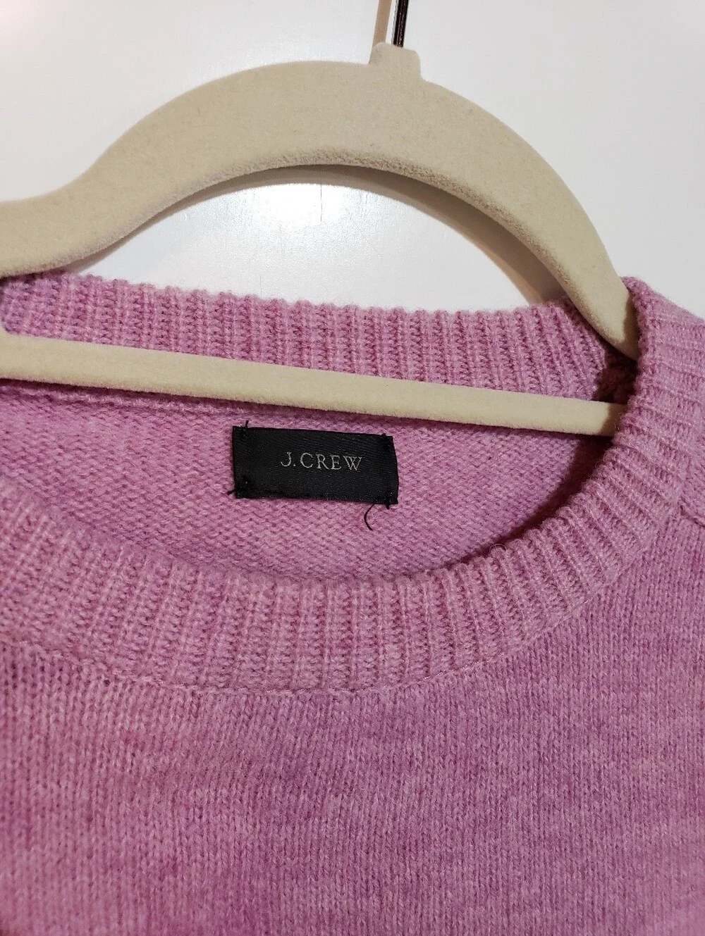 J.crew XL 100%lambwool Sweater Lilac Pink/purple